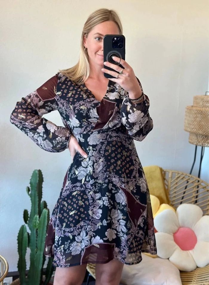 Robe à motifs floraux et paisley, taille 34 - Morgan - photo numéro 2