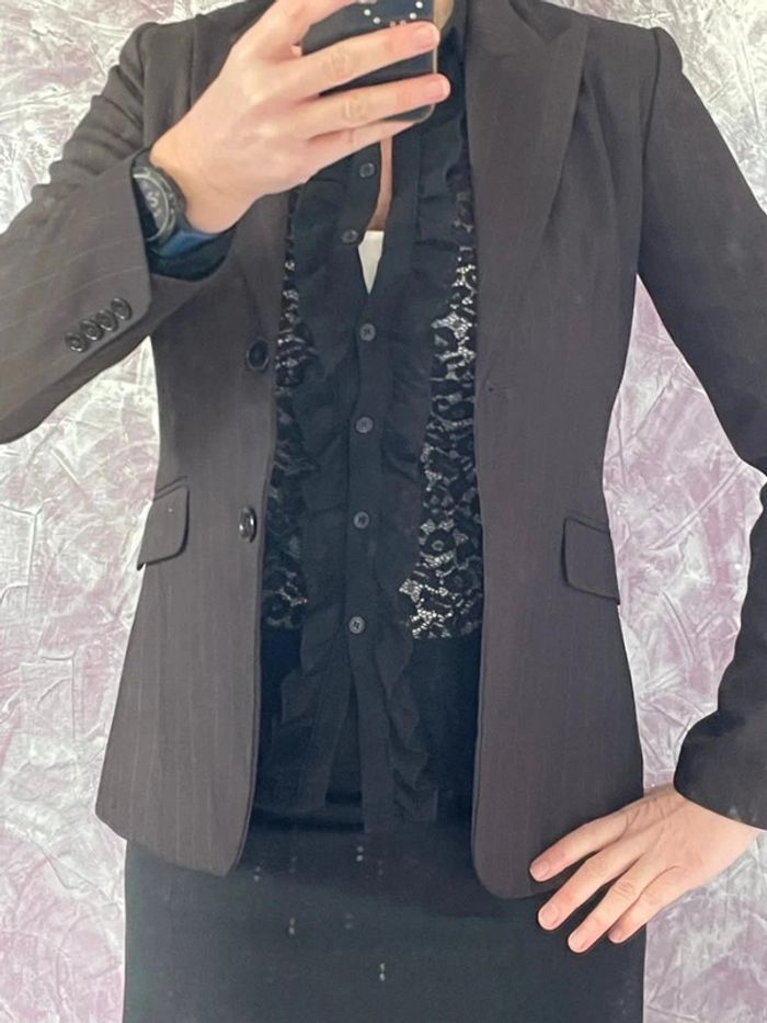 Superbe blazer gris foncé - photo numéro 3