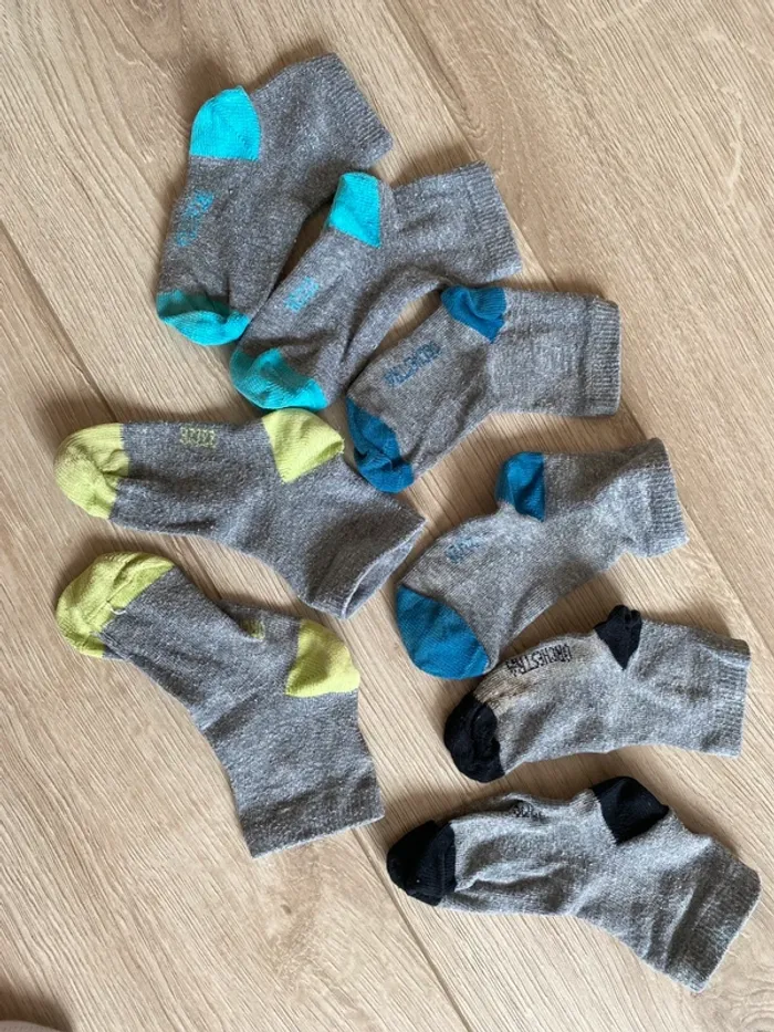 Lot de 4 paires de chaussettes grises Orchestra Taille 24/26