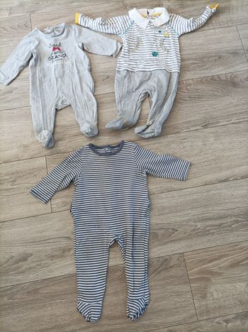 Lot 3 pyjamas coton 1 an