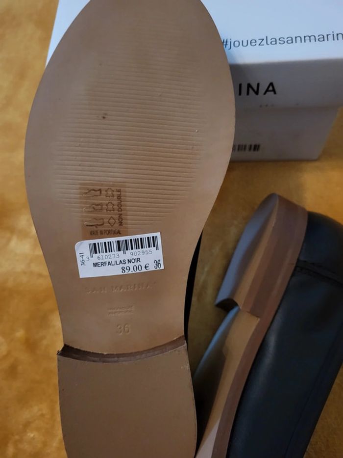 Chaussures noir en cuir - photo numéro 4