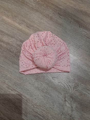Chapeau turban rose