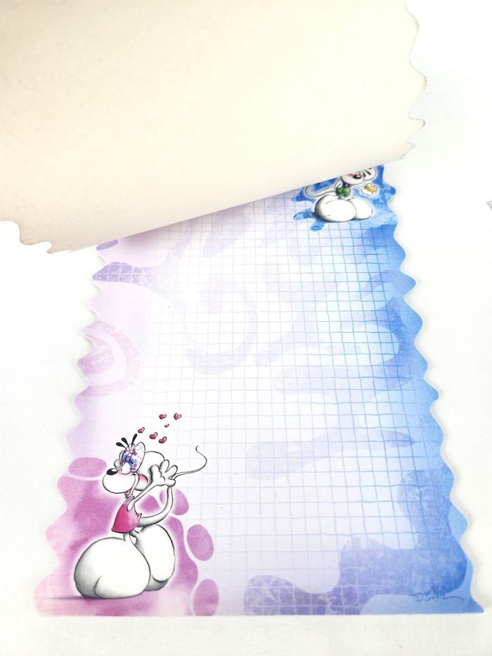 Bloc de Feuilles Diddl Original A5 "Puzzle" - 21 Feuilles - Très Bon État - photo numéro 2