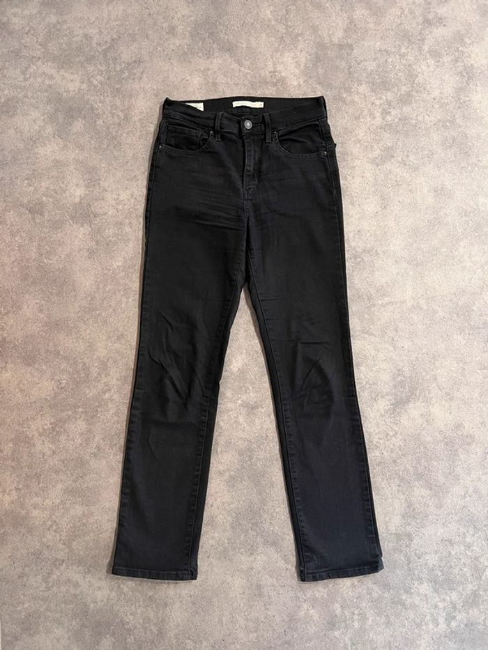 Jean levi’s 724 high rise straight w26 l28 noir premium - photo numéro 2