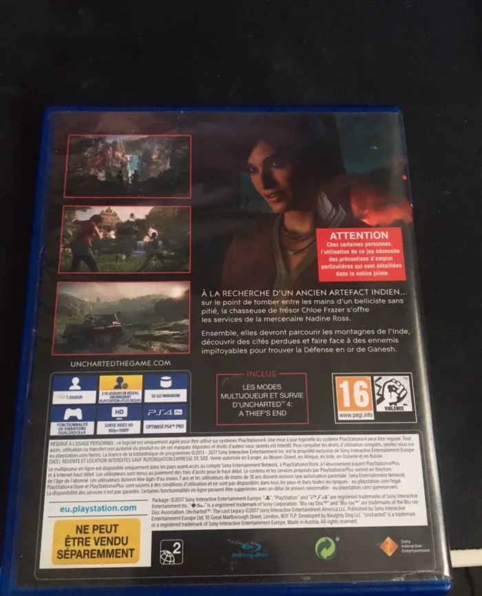 jeu ps4 uncharted - photo numéro 2