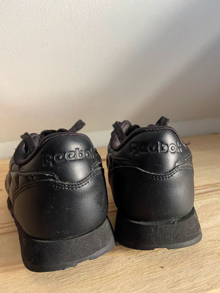 Reebok classic leather quilted noires - photo numéro 4