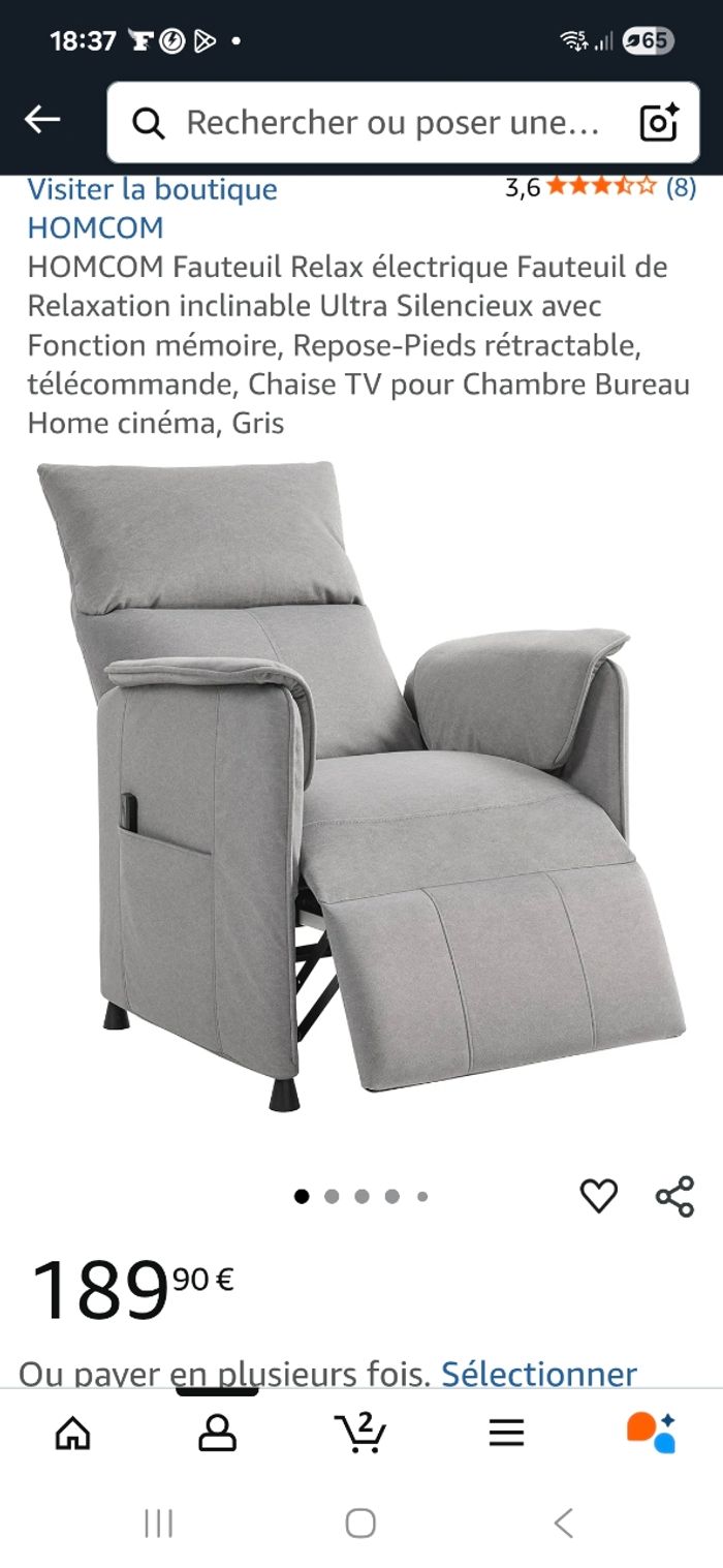 Fauteuil bien etre très très bon état