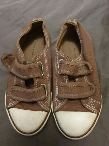 Basket marron en tissu Tex