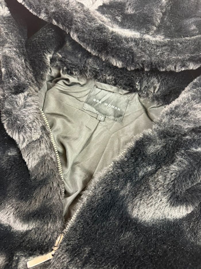 Blouson fausse fourrure à capuche femme GOA Woman T2 - photo numéro 3