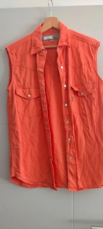 Chemise sans manche orange