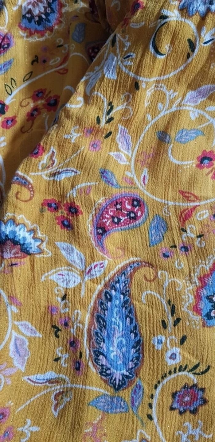 Pantalon droit été fin broderie 52 neuf - photo numéro 5
