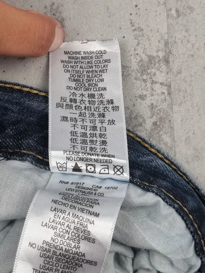 Jeans Levi’s 505 bleu – Taille 36 Femme / 26 US (mesures en photos) - photo numéro 12