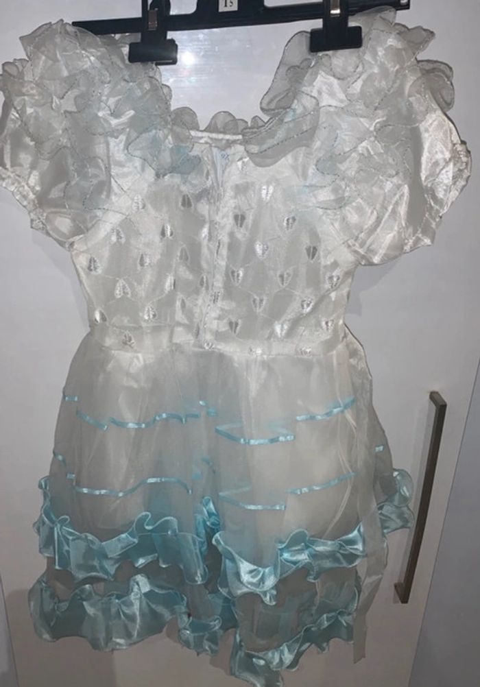 Robe à volant dentelle froufrou fille 4 ans - photo numéro 2