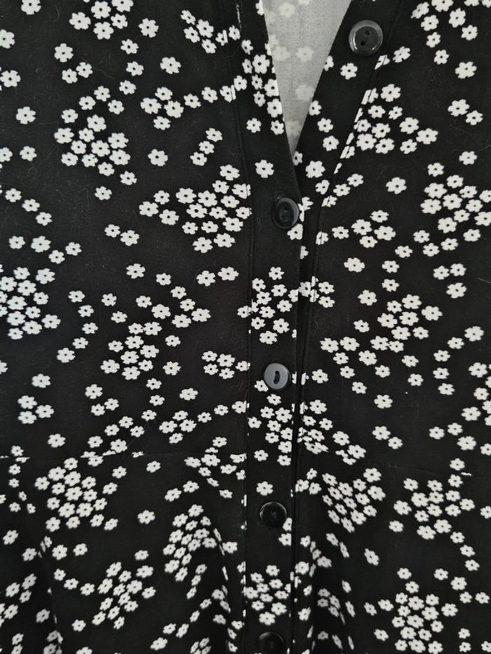 Robe chemise petites fleurs blanches Piazza Italia - photo numéro 3