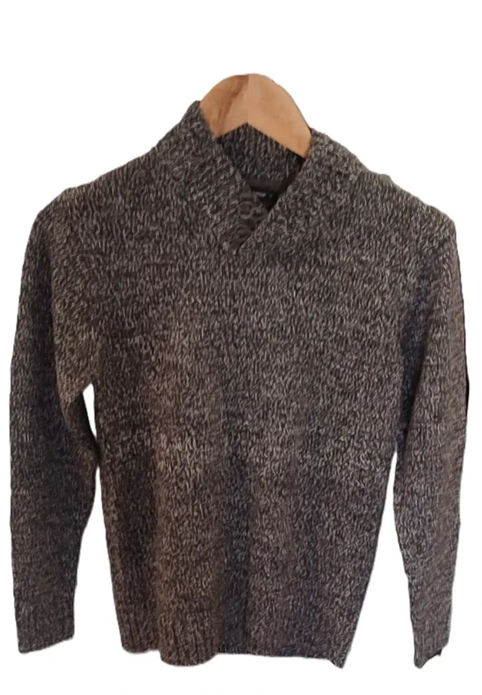 🔥 Pull garçon 12 ans In Extenso – Gris chiné chaud & tendance ! - photo numéro 2