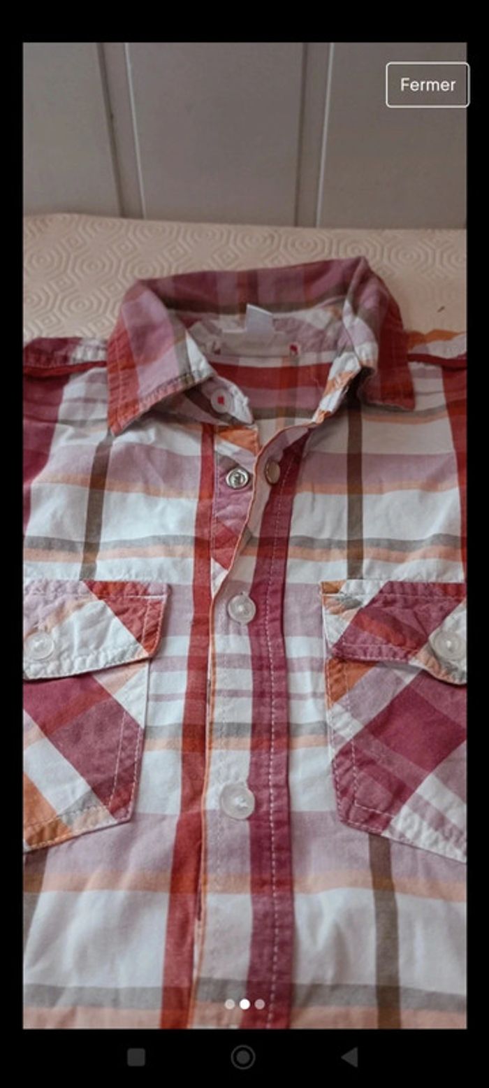 Chemise manches longues 128 8ans - photo numéro 3