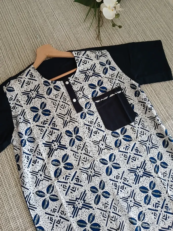 Chemise à motifs Manches courte pour homme Neuve Taille M🌿💝 - photo numéro 4