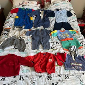 Lot 15 pièces garçon vintage 6 mois