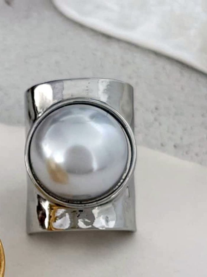 Bague manchette perle - photo numéro 3