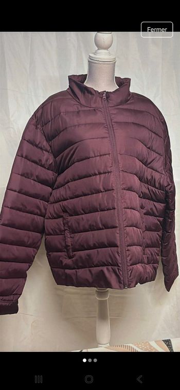 Doudoune aubergine tex 3xl