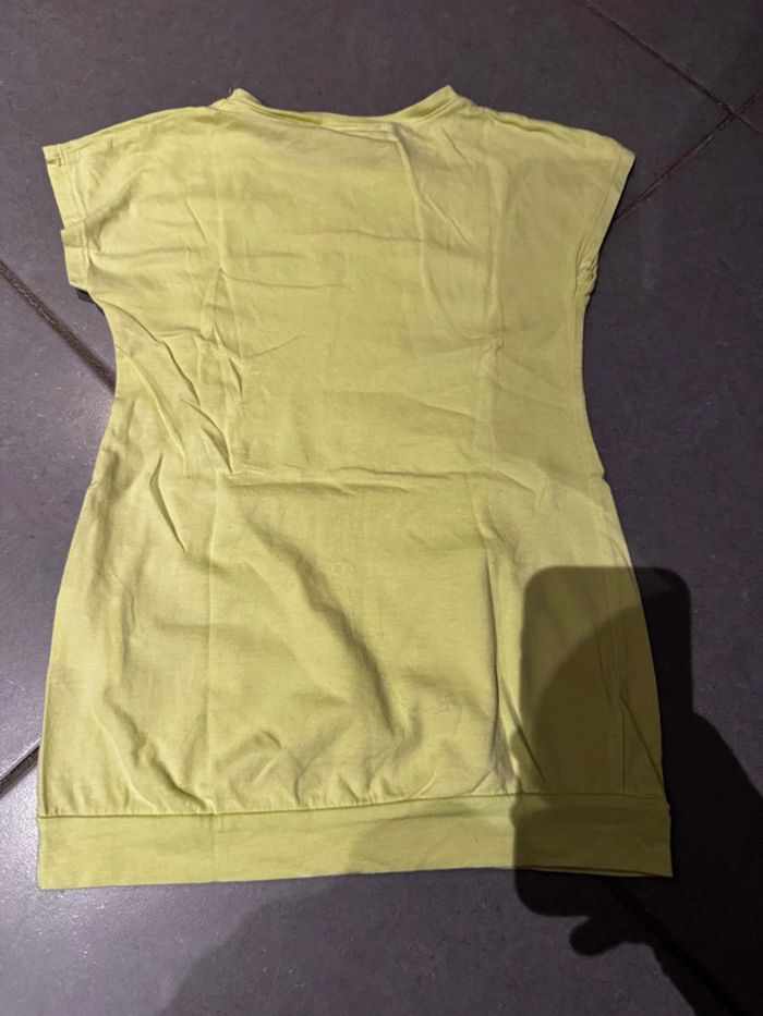 T shirt manches courtes avec quelques sequins - Brums - Cœurs / I love B - Jaune - 6 ans - photo numéro 4