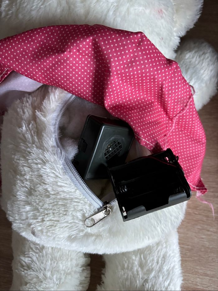 Grosse peluche nounours blanc - photo numéro 5