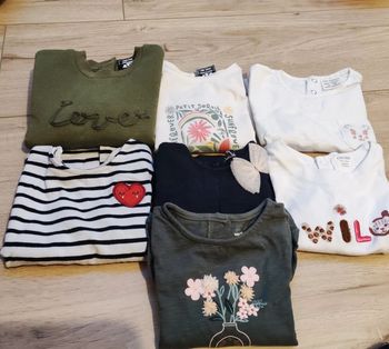 Lot tee-shirt manches longues 18mois