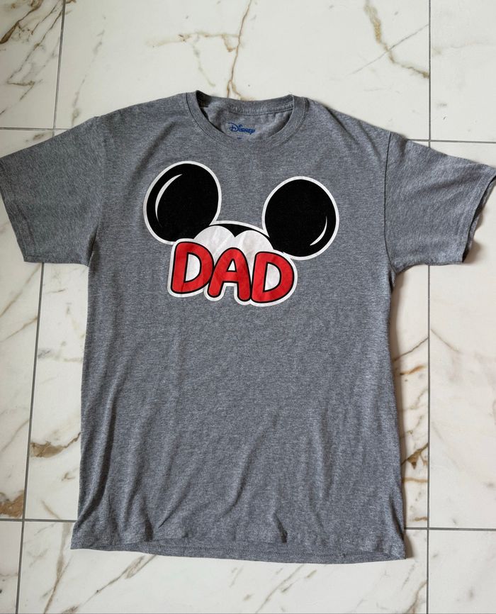 T-shirt Mickey dad gris - photo numéro 2
