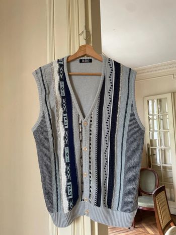 Cardigan sans manches Vintage Taille M Bibo
