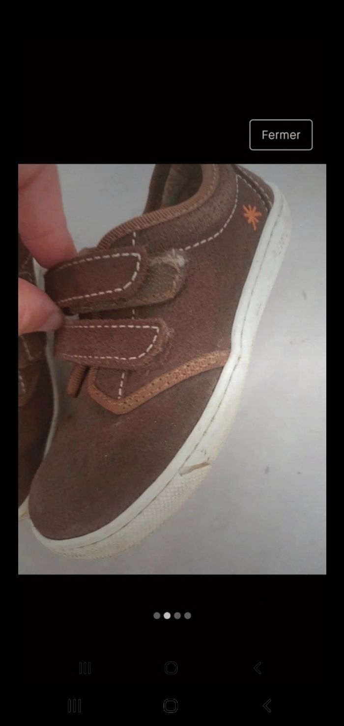 Chaussures en nubuck,  taille 27 - photo numéro 2