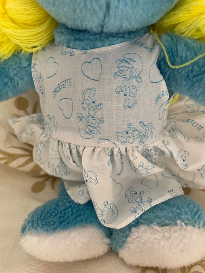 Peluche Schtroumpfette vintage 1983 - photo numéro 4