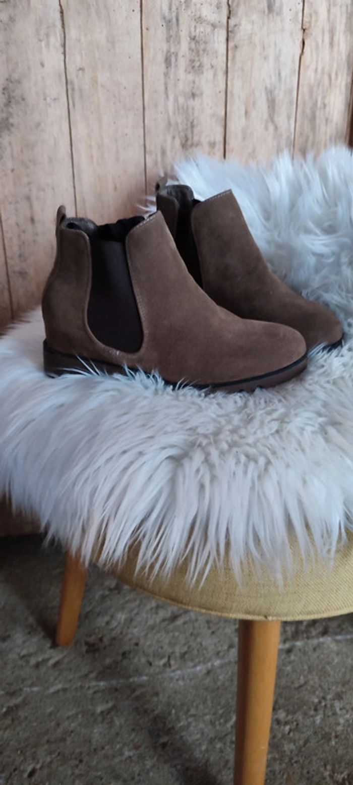 Bottines marron