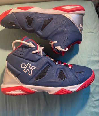 Baskets montantes sport kipsta bleu rouge 38