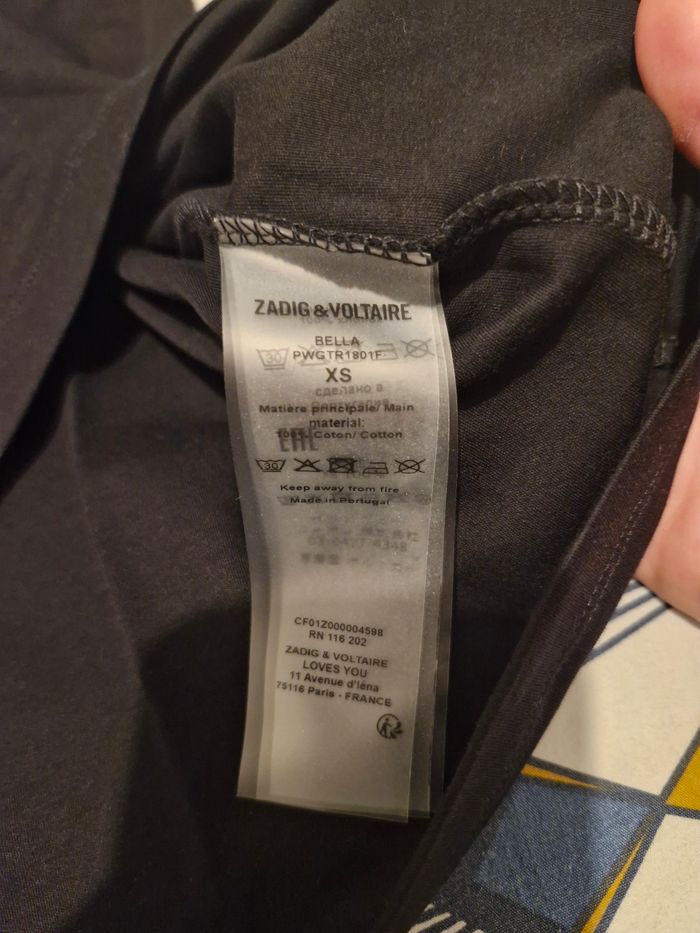 T-shirt Zadig&Voltaire taille XS - photo numéro 4