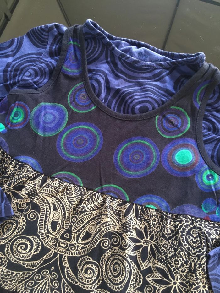 Desigual ensemble robe + haut 5 6 ans vêtement fille - photo numéro 2