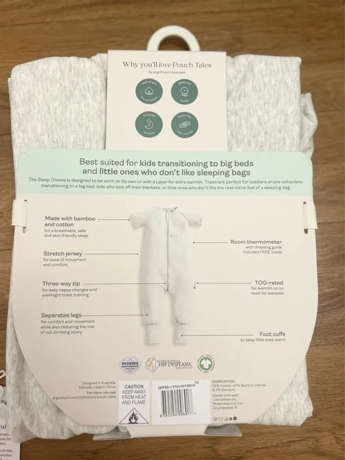 (New) onesie sleep bag 2-3Y 1.0 tog - photo numéro 5