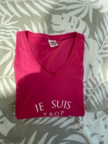 Tee shirt avec inscription