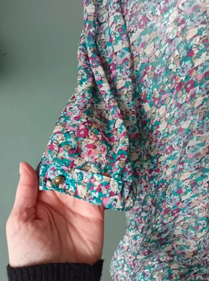 Blouse fleurie S - photo numéro 8