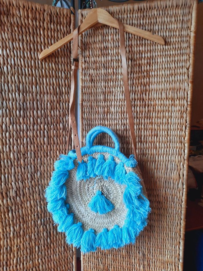 Sac à main paille rond - photo numéro 5