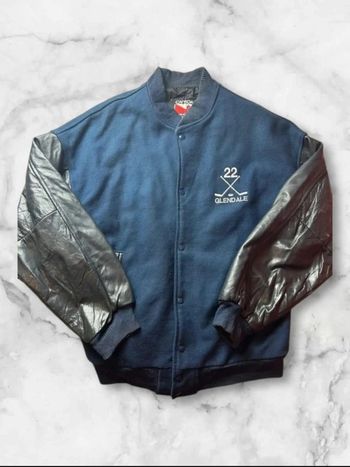 Veste Varsity Vintage Hockey Glendale Canada Sportswear Taille XL