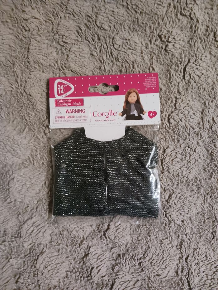 Gilet noir corolle