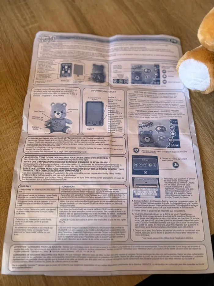 Ourson interactif “My Friend Freddy Bear” Très bon état – Connecté tablette - photo numéro 5