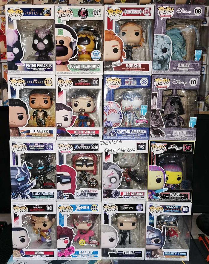 Figurine Funko Pop à 10 euros /u Disney et Marvel