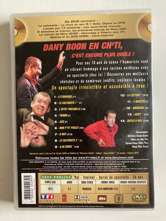 DVD Dany Booon - photo numéro 3