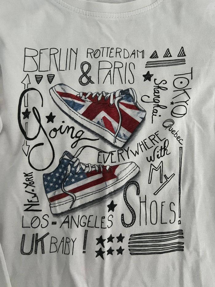 Teeshirt blanc garçon converse 8 ans - photo numéro 2