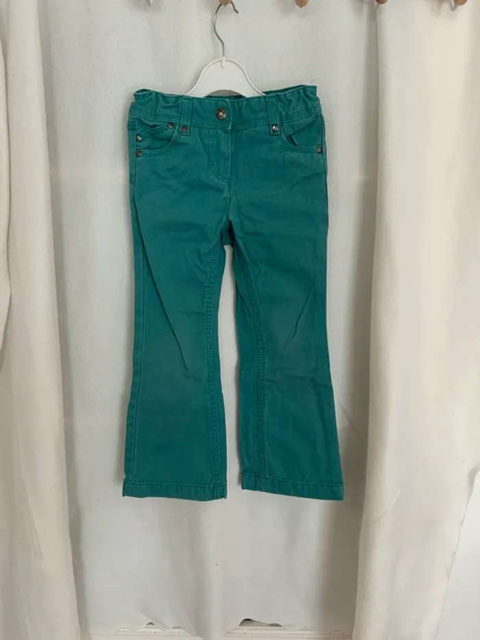 Pantalon bleu/ vert