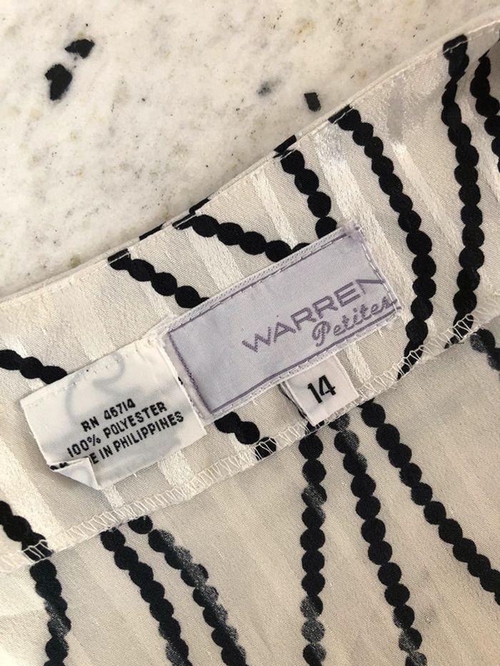 Blouse en satin cache cœur vintage M/L - photo numéro 7