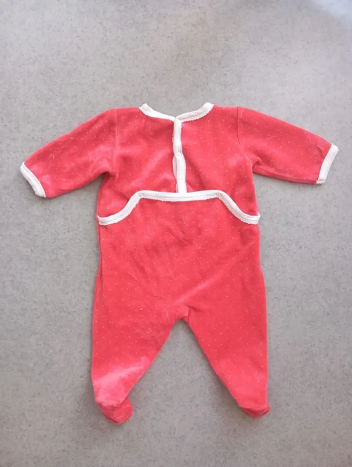 Pyjama velours 3mois petit bateau - photo numéro 2