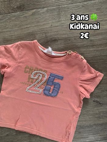 T-shirt 🍀 3 ans 🍀 Kid Kanai