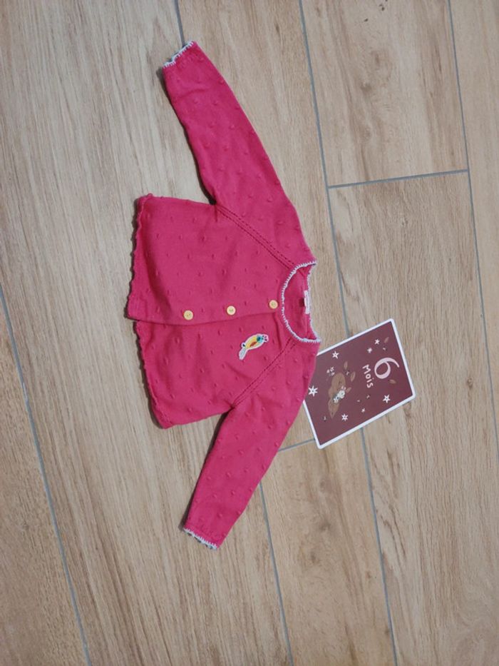 Boléro rose catimini 6 mois - photo numéro 4